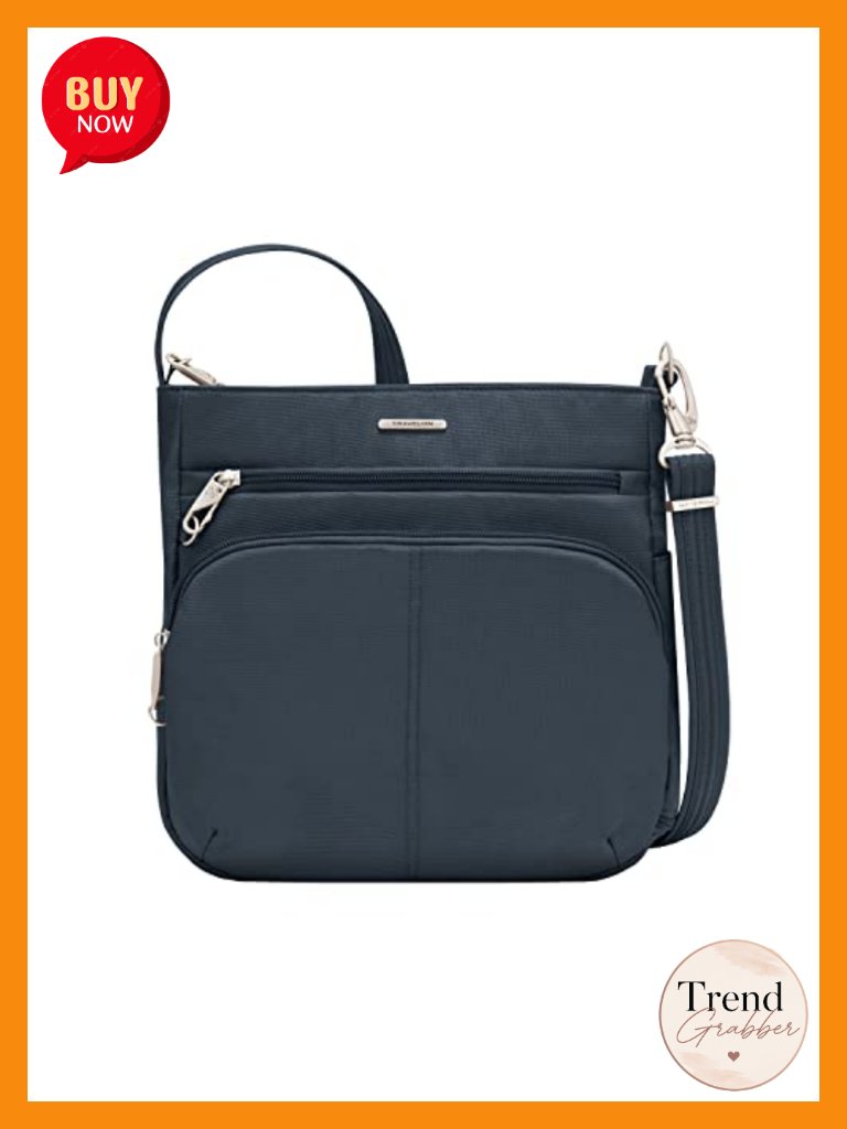 Anti-Theft Crossbody Bag With Rfid Blocking And Slash-Resistant Panels